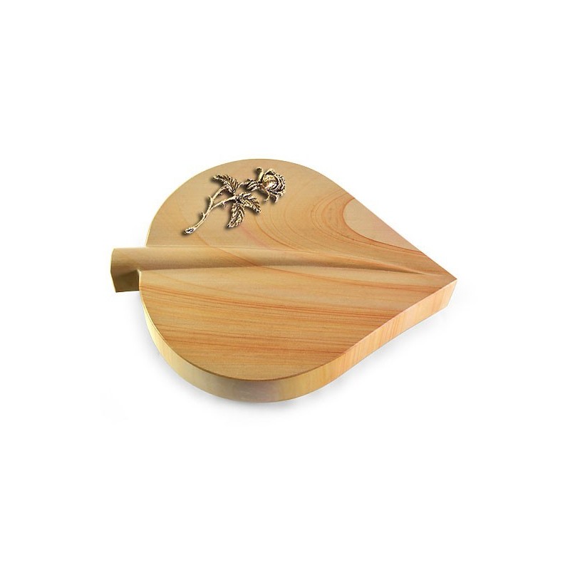 Grabstein Folia/Woodland Rose 2 (Bronze)