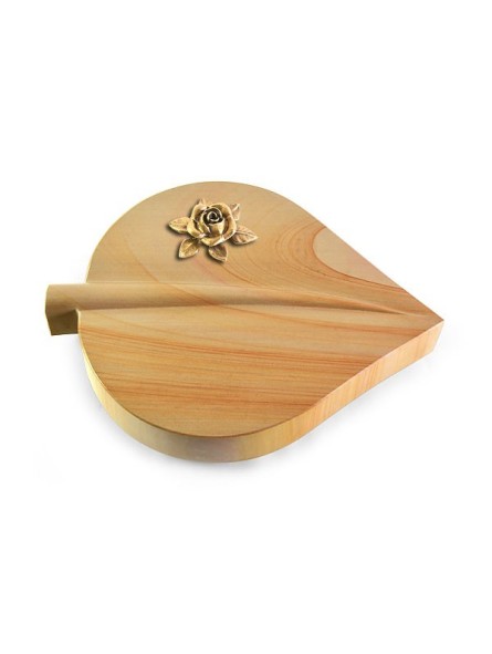 Grabstein Folia/Woodland Rose 4 (Bronze)
