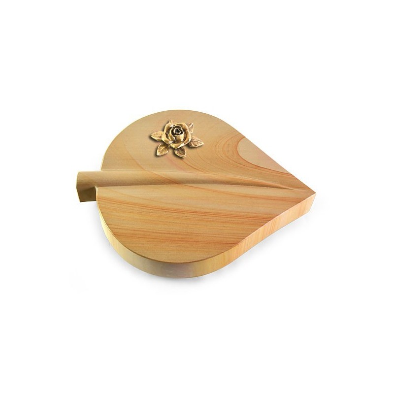 Grabstein Folia/Woodland Rose 4 (Bronze)
