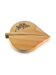 Grabstein Folia/Woodland Rose 5 (Bronze)