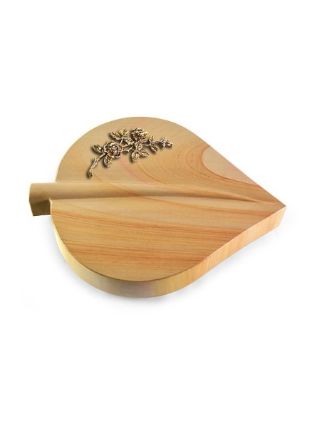 Grabstein Folia/Woodland Rose 5 (Bronze)