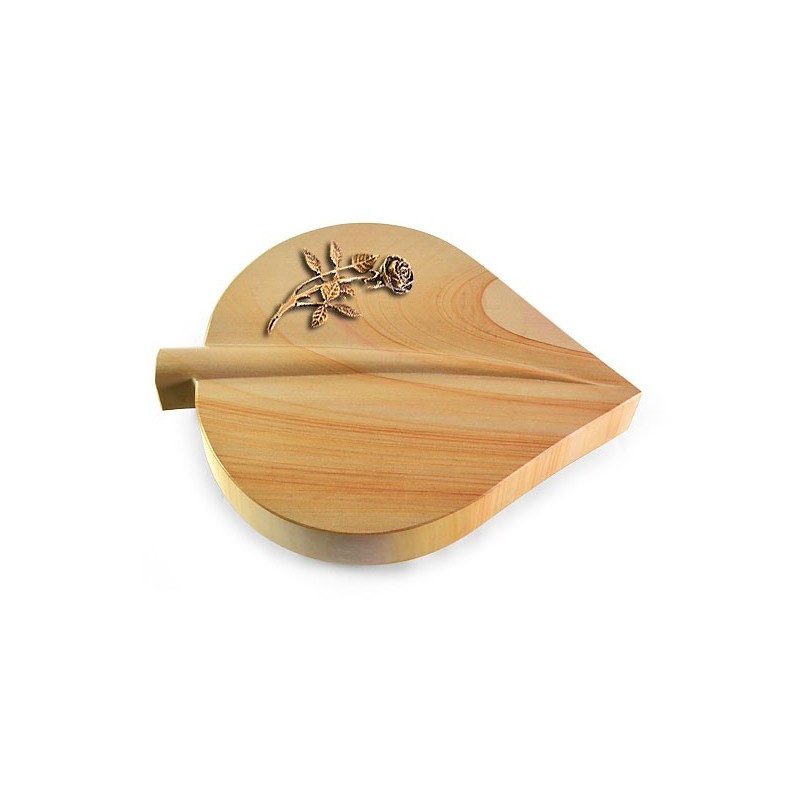 Grabstein Folia/Woodland Rose 6 (Bronze)