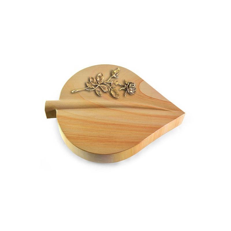 Grabstein Folia/Woodland Rose 13 (Bronze)