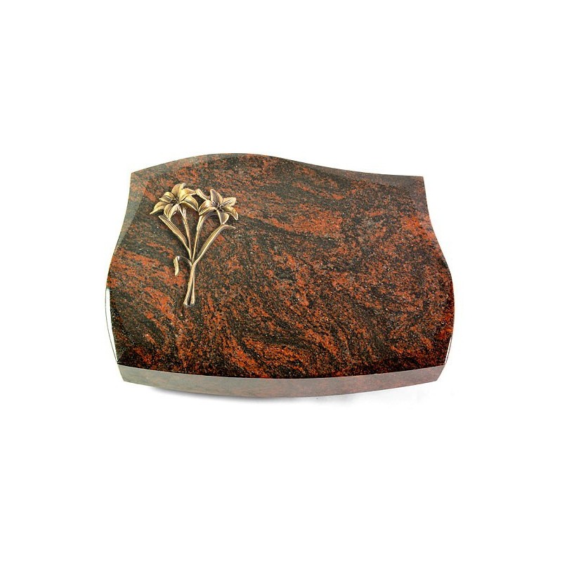 Grabstein Galaxie/Aruba Lilie (Bronze)