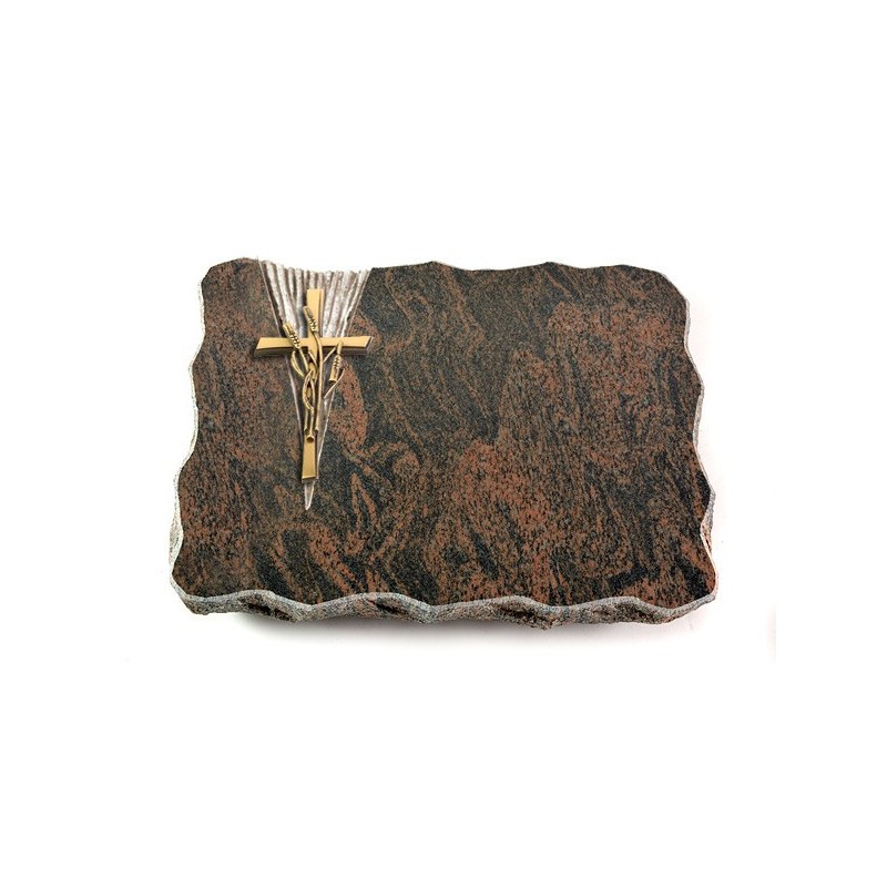 Grabplatte Barap Delta Kreuz/Ähren (Bronze)
