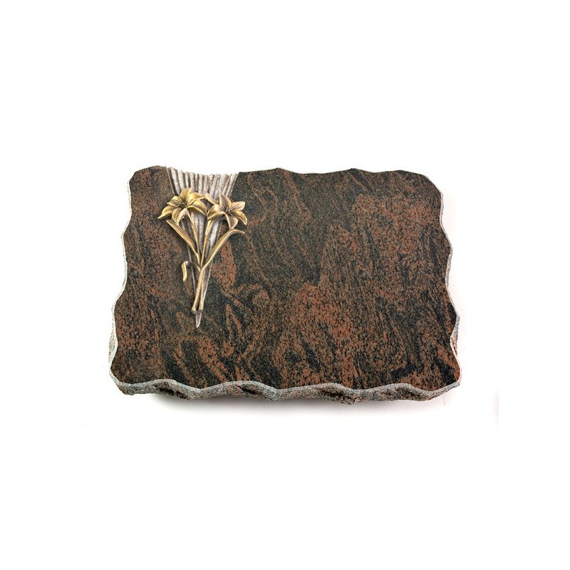 Grabplatte Barap Delta Lilie (Bronze)