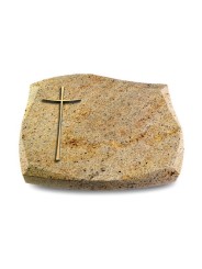Grabstein Galaxie/Kashmir Kreuz 2 (Bronze)