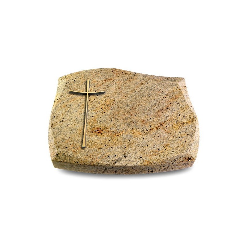 Grabstein Galaxie/Kashmir Kreuz 2 (Bronze)