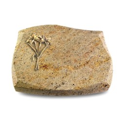 Grabstein Galaxie/Kashmir Lilie (Bronze)