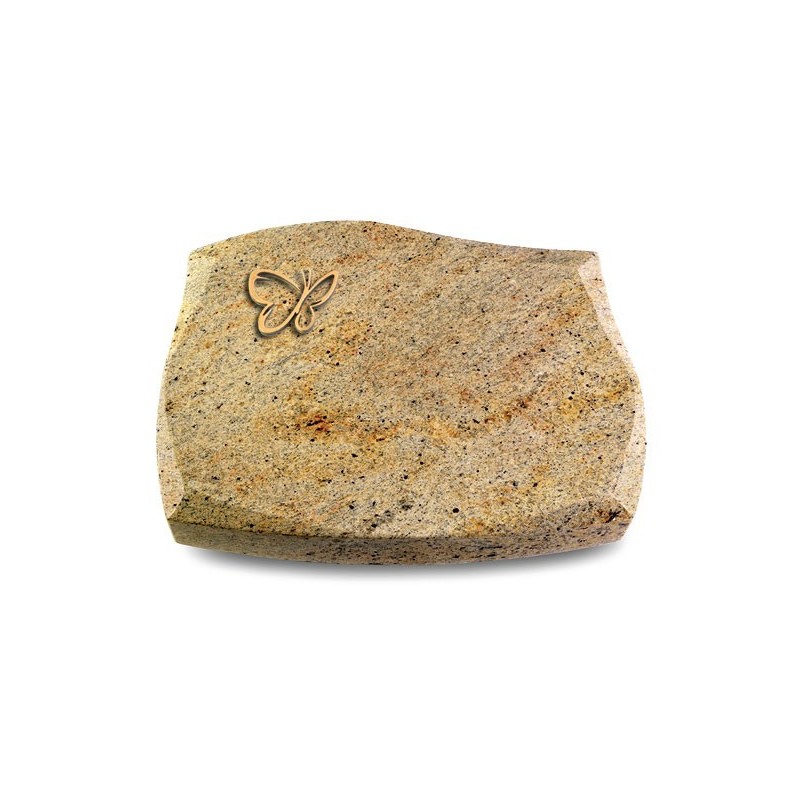 Grabstein Galaxie/Kashmir Papillon (Bronze)