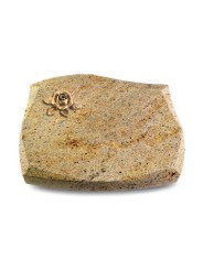 Grabstein Galaxie/Kashmir Rose 4 (Bronze)