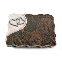 Grabplatte Barap Folio Herzen (Alu)