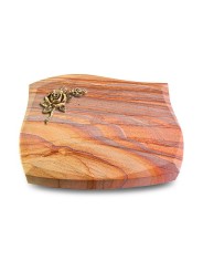 Grabstein Galaxie/Rainbow Rose 1 (Bronze)