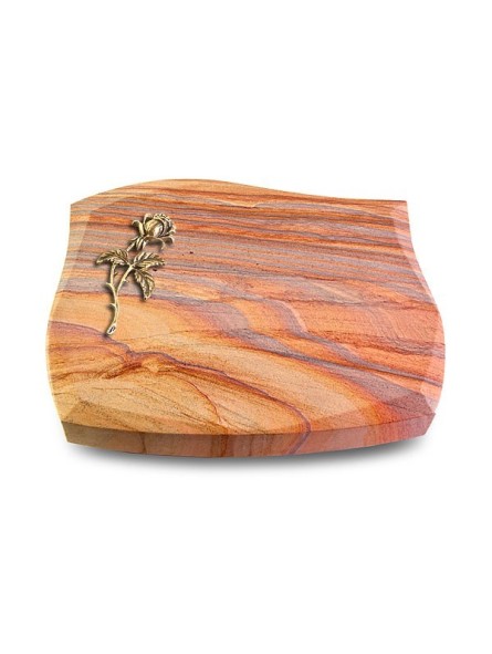 Grabstein Galaxie/Rainbow Rose 2 (Bronze)