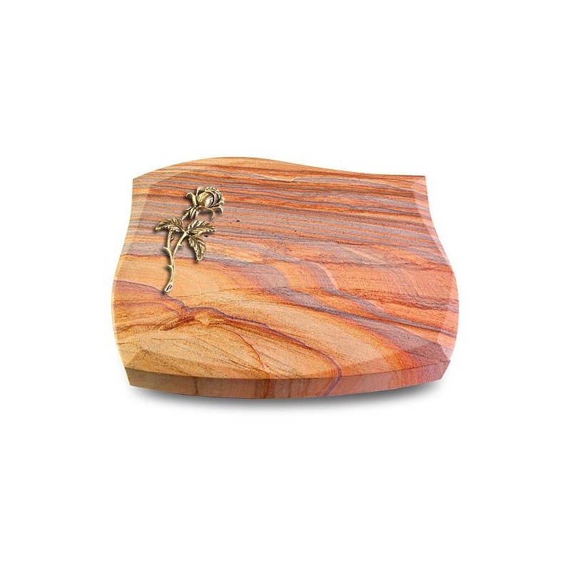 Grabstein Galaxie/Rainbow Rose 2 (Bronze)