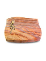 Grabstein Galaxie/Rainbow Rose 8 (Bronze)