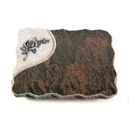 Grabplatte Barap Folio Rose 1 (Alu)