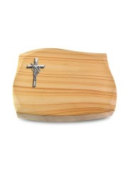 Grabstein Galaxie/Woodland Kreuz/Ähren (Alu)
