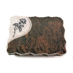 Grabplatte Barap Folio Rose 2 (Alu)