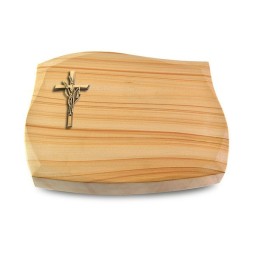 Grabstein Galaxie/Woodland Kreuz/Ähren (Bronze)