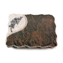 Grabplatte Barap Folio Rose 5 (Alu)