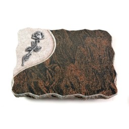 Grabplatte Barap Folio Rose 7 (Alu)