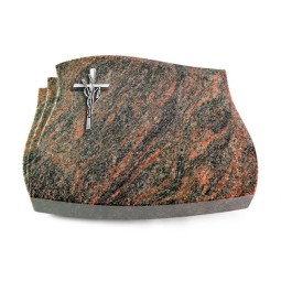 Grabstein Liberty/Himalaya Kreuz/Ähren (Alu)