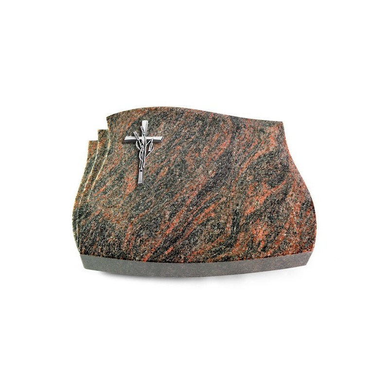 Grabstein Liberty/Himalaya Kreuz/Ähren (Alu)