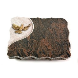 Grabplatte Barap Folio Taube (Bronze)