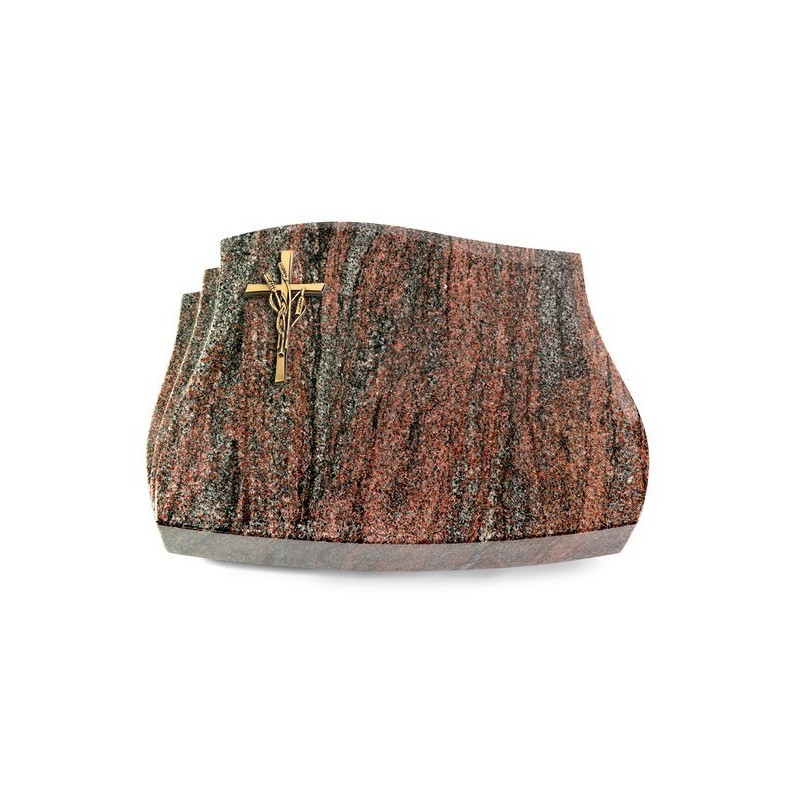 Grabstein Liberty/Paradiso Kreuz/Ähren (Bronze)