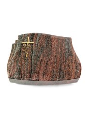 Grabstein Liberty/Paradiso Kreuz/Rose (Bronze)