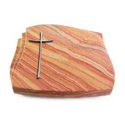 Grabstein Liberty/Rainbow Kreuz 2 (Alu)