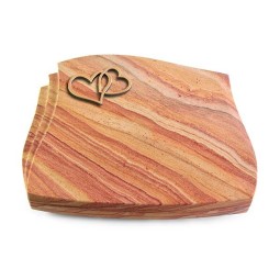 Grabstein Liberty/Rainbow Herzen (Bronze)