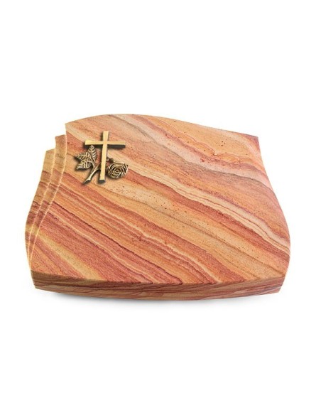 Grabstein Liberty/Rainbow Kreuz 1 (Bronze)