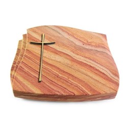 Grabstein Liberty/Rainbow Kreuz 2 (Bronze)