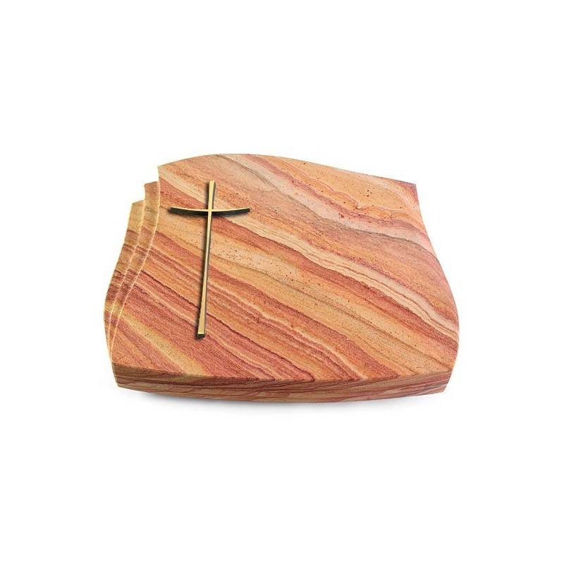 Grabstein Liberty/Rainbow Kreuz 2 (Bronze)