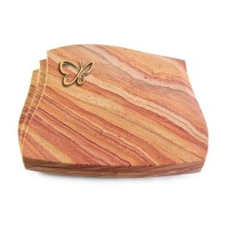 Grabstein Liberty/Rainbow Papillon (Bronze)