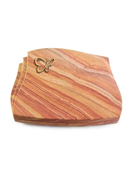 Grabstein Liberty/Rainbow Papillon (Bronze)
