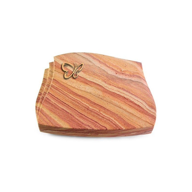 Grabstein Liberty/Rainbow Papillon (Bronze)