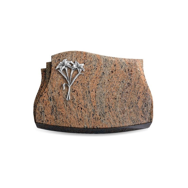 Grabstein Liberty/Raw-Silk Lilie (Alu)