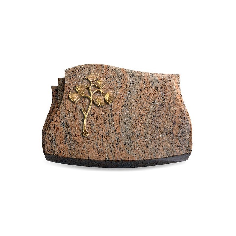 Grabstein Liberty/Raw-Silk Gingozweig 1 (Bronze)