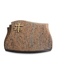 Grabstein Liberty/Raw-Silk Kreuz 1 (Bronze)