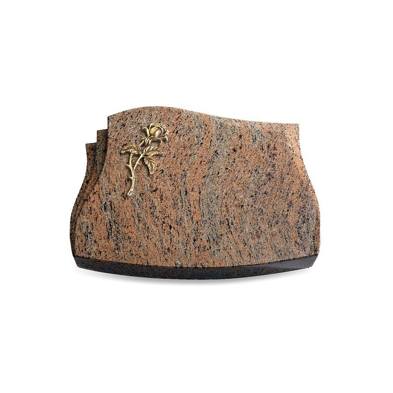 Grabstein Liberty/Raw-Silk Rose 2 (Bronze)