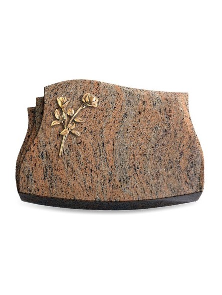Grabstein Liberty/Raw-Silk Rose 10 (Bronze)