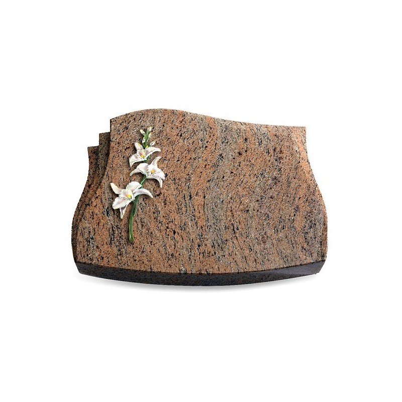 Grabstein Liberty/Raw-Silk Orchidee (Color)