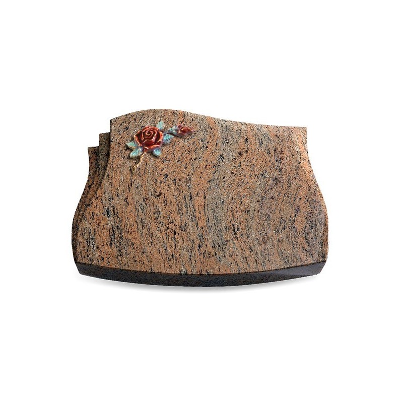 Grabstein Liberty/Raw-Silk Rose 1 (Color)