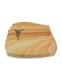 Grabstein Liberty/Woodland Kreuz/Rose (Bronze)