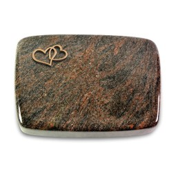 Grabstein Linea/Himalaya Herzen (Bronze)