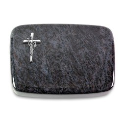 Grabstein Linea/Orion Kreuz/Ähren (Alu)