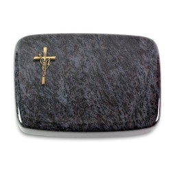 Grabstein Linea/Orion Kreuz/Ähren (Bronze)